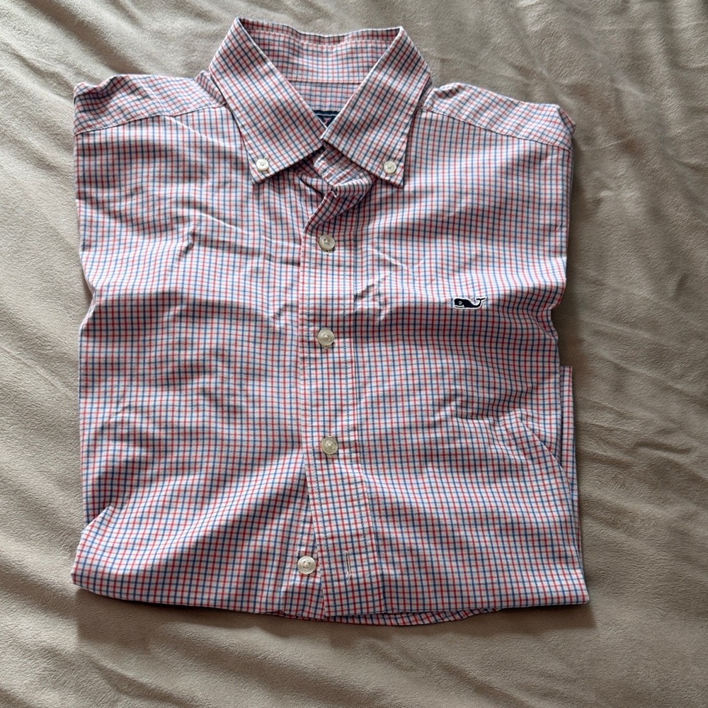 Vineyard Vines Red and Blue Checkered Shirt